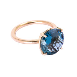 Anello topazio blu london